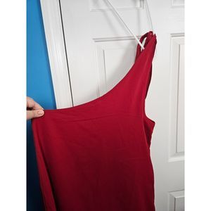 Size Medium One Shoulder Red Dress